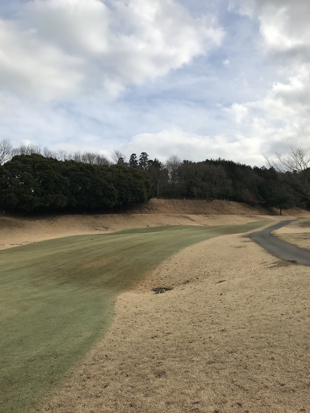 前半は、左に出るドライバーに苦戦し後半は、右に『東京湾カントリークラブ』