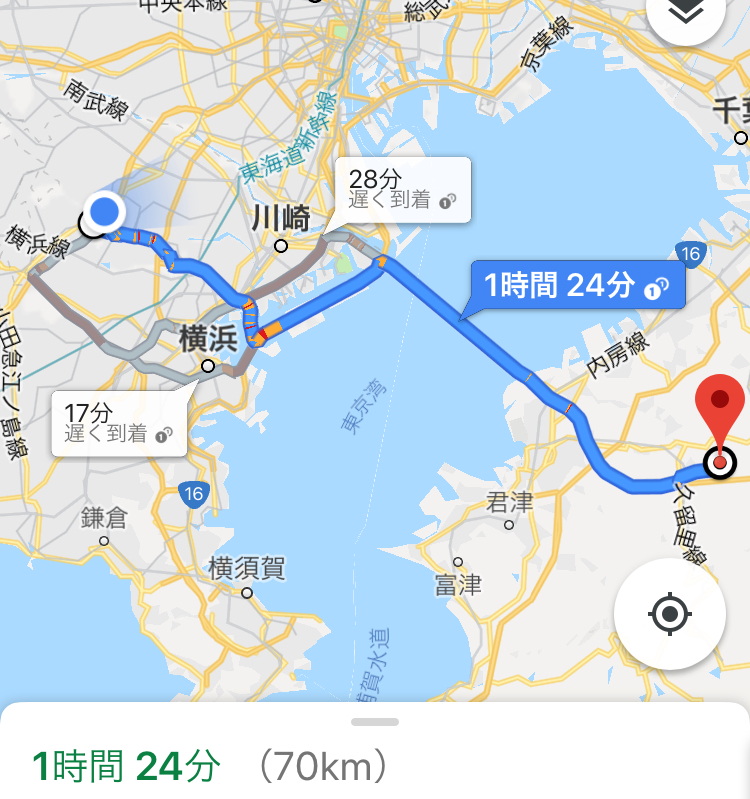 近い！アクアラインゴルフクラブへのアクセス