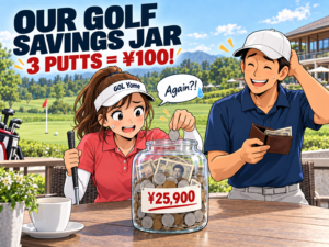 Three-putt cost us ¥100