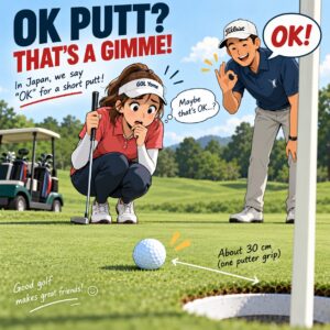 What Is an “OK Putt” in Japan? That is “Gimme” （Conceded putt)